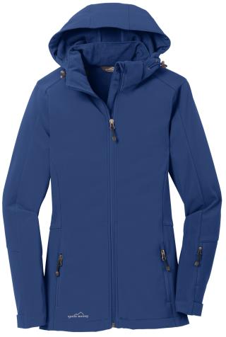 EB537 - Ladies' Hooded Soft Shell Parka