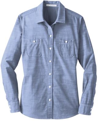 LW380 - Ladies' Slub Chambray Shirt